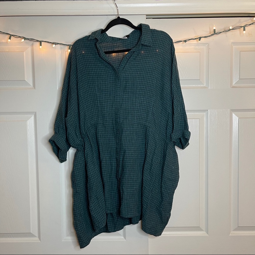 Flannel Shirtdress